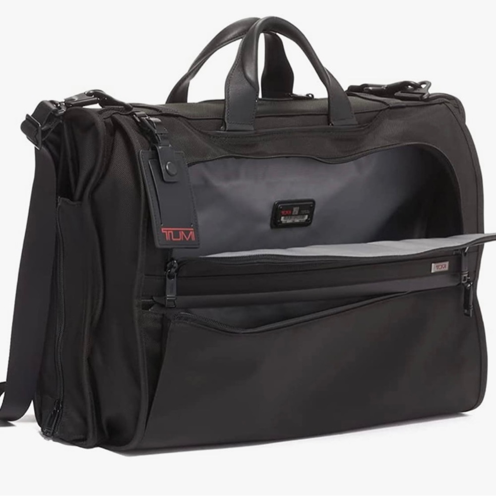 TUMI - Alpha 3 Garment Bag Tri-fold Carry-On Luggage - Black - Brand New